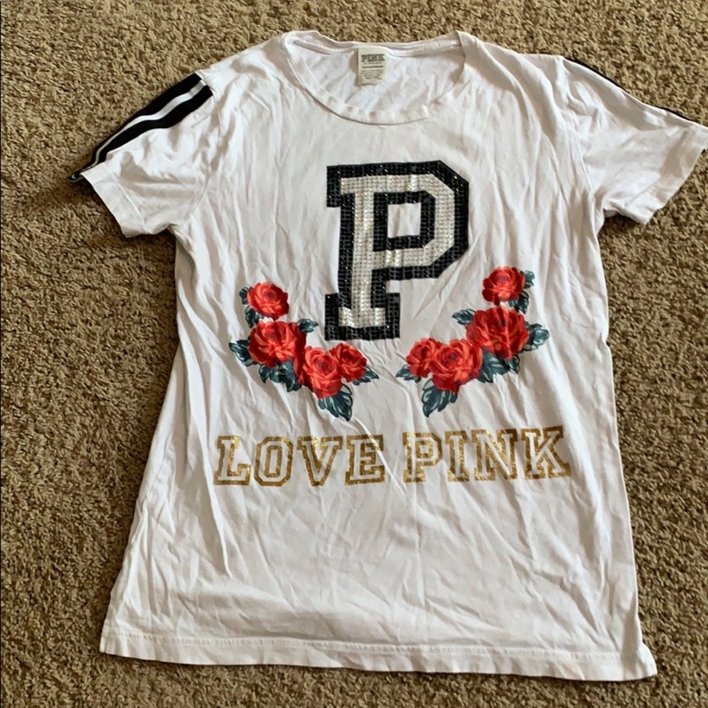 SPARKLY PINK SHORT SLEEVE TEE